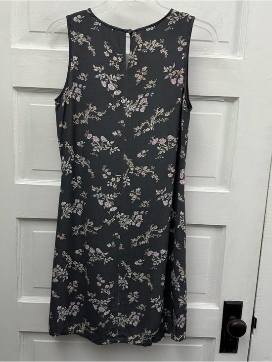 Gap Floral Sleeveless Mini Dress Small Gray Lightweight - Picture 5 of 8